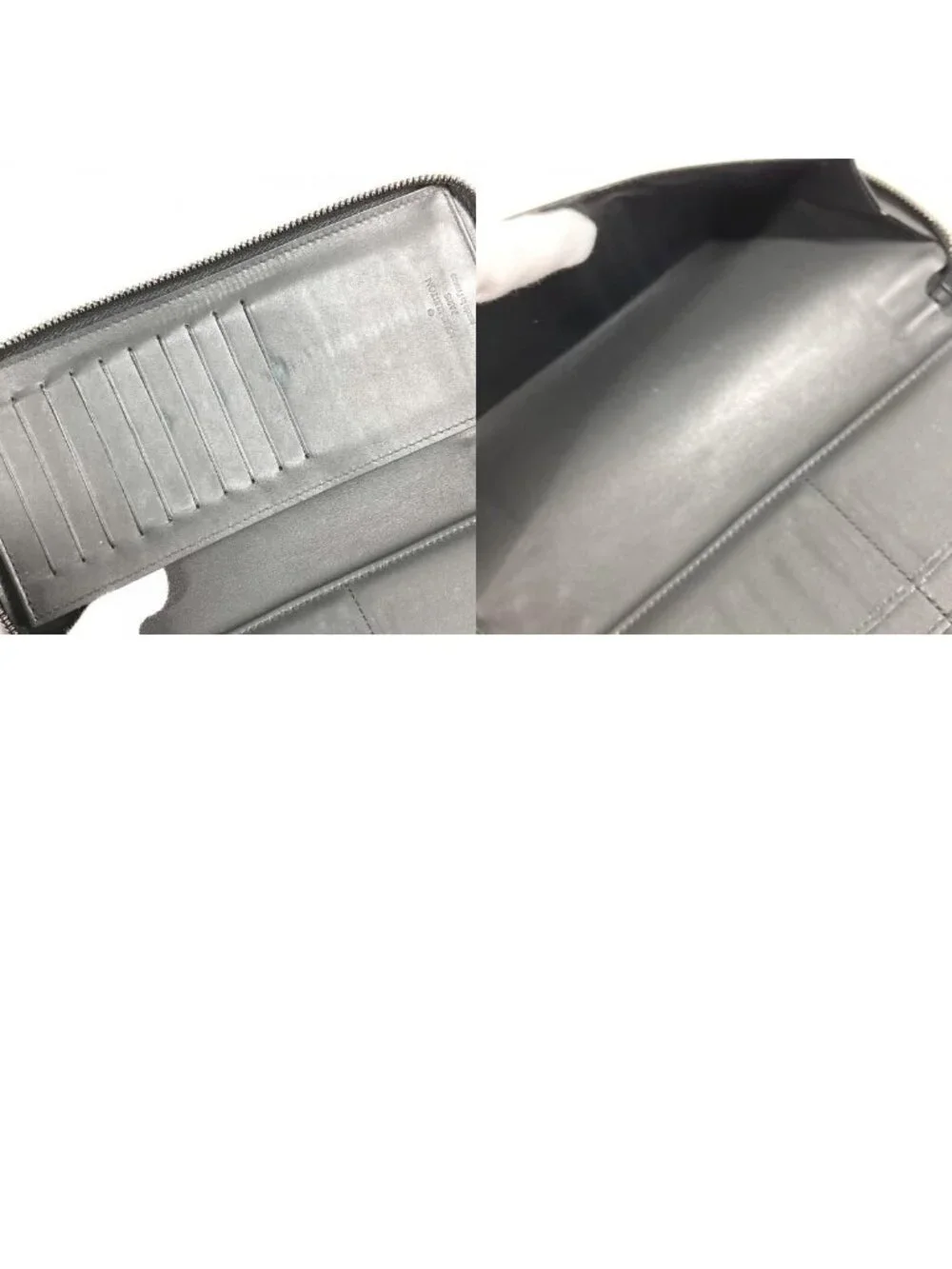 Louis Vuitton Wallet Zippy Vertical Leather Black
